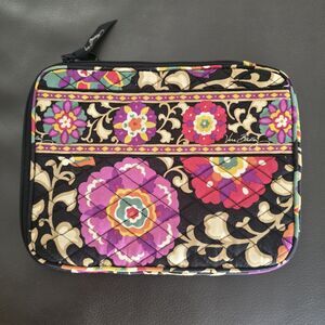 Retired Vera Bradley Tablet Bag Zip Case Sleeve 14" X 11" Quilted